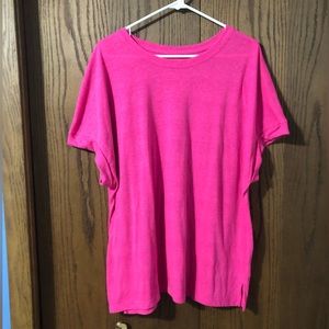 🌟 3/$15 Athletic Works hot pink tee size XXXL